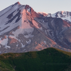 Mount  St Helens Crater Alpenglow To order a print please email me at  Mike Reid Photography : loowit, st helens