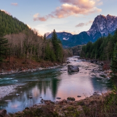 Skykomish River Sunset Washington Photography To order a print please email me at  Mike Reid Photography