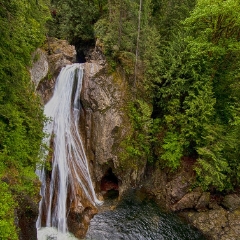 Twin Falls To order a print please email me at  Mike Reid Photography : Falls, waterfalls, oregon waterfalls, washington waterfalls, northwest waterfalls, stream, horsetail, multnomah, lewis, landscape, palouse, waterfall stream, moss, ferns, rainier waterfalls
