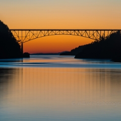 Deception Pass Bridge sunset Sony Smooth Reflections To order a print please email me at  Mike Reid Photography : sunset, sunrise, seattle, northwest photography, dramatic, beautiful, washington, washington state photography, northwest images, seattle skyline, city of seattle, puget sound, aerial san juan islands, reid, mike reid photography, deception pass bridge, sonyalpha