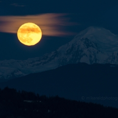 Mount Baker Full Moonrise