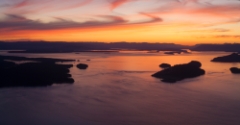 Northwest San Juan Islands Sunset Aerial Spieden and Roche Harbor.jpg