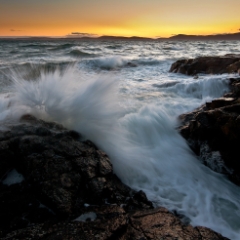 Sunset Waves Crashing To order a print please email me at  Mike Reid Photography : sunset, sunrise, seattle, northwest photography, dramatic, beautiful, washington, washington state photography, northwest images, seattle skyline, city of seattle, puget sound, aerial san juan islands, reid, mike reid photography