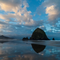 Cannon Beach Cloudscape Vertical To order a print please email me at  Mike Reid Photography : cannon beach, haystack rock, oregon coast, landscape photography, sunset photography, sunrise photography