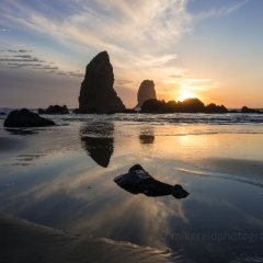 Cannon Beach Needles Tidepool Small Rock To order a print please email me at  Mike Reid Photography : cannon beach, haystack rock, oregon coast, landscape photography, sunset photography, sunrise photography