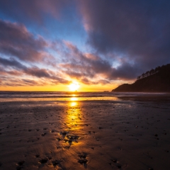 Cannon Beach Photography Beach Sunset To order a print please email me at  Mike Reid Photography : cannon beach, haystack rock, oregon coast, landscape photography, sunset photography, sunrise photography