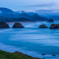 Cannon Beach Photography Blue Dusk To order a print please email me at  Mike Reid Photography : cannon beach, haystack rock, oregon coast, landscape photography, sunset photography, sunrise photography