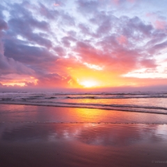 Cannon Beach Photography Sunset Beach Waves of Light To order a print please email me at  Mike Reid Photography : cannon beach, haystack rock, oregon coast, landscape photography, sunset photography, sunrise photography