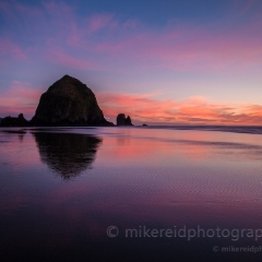 Haystack Rock Sunset Mood To order a print please email me at  Mike Reid Photography : cannon beach, haystack rock, oregon coast, landscape photography, sunset photography, sunrise photography