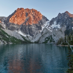 Colchuck Alpenglow To order a print please email me at  Mike Reid Photography : aasgard pass, enchantments, leavenworth, enchantments lakes basin, prusik, colchuck, snow lakes, northwest, images, leprechaun lake, larches