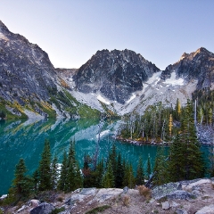 Lake Colchuck Colors To order a print please email me at  Mike Reid Photography : aasgard pass, enchantments, leavenworth, enchantments lakes basin, prusik, colchuck, snow lakes, northwest, images, leprechaun lake, larches