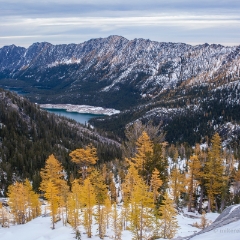 Larches View Towards Snow Lakes To order a print please email me at  Mike Reid Photography : aasgard pass, enchantments, leavenworth, enchantments lakes basin, prusik, colchuck, snow lakes, northwest, images, leprechaun lake, larches