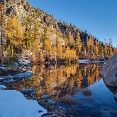Fall Colors Angles To order a print please email me at  Mike Reid Photography : alpine lakes, larches, fall colors, enchantments, stuart, ingalls, reflections, mountains, northwest, washington, wenatchee, leavenworth, goats