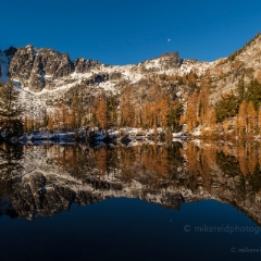 Mountain Clarity To order a print please email me at  Mike Reid Photography : alpine lakes, larches, fall colors, enchantments, stuart, ingalls, reflections, mountains, northwest, washington, wenatchee, leavenworth, goats