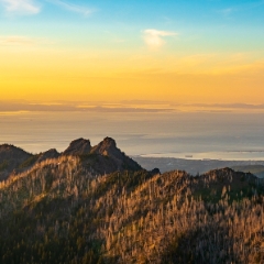 Hurricane Hill View to Victoria To order a print please email me at  Mike Reid Photography : hurricane ridge, hurricane hill, sunset, deer, olympic national park, washington state, northwest, peaceful, nature, landscape, northwest fine art photography