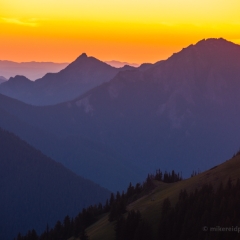 Hurricane Ridge Layers of Serenity To order a print please email me at  Mike Reid Photography : hurricane ridge, hurricane hill, sunset, deer, olympic national park, washington state, northwest, peaceful, nature, landscape, northwest fine art photography