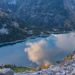 Enchantments Lake Colchuck Clouds To order a print please email me at  Mike Reid Photography : aasgard pass, enchantments, leavenworth, enchantments lakes basin, prusik, colchuck, snow lakes, northwest, images, leprechaun lake, larches