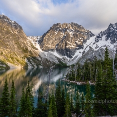 Enchantments Lake Colchuck Dusk Light To order a print please email me at  Mike Reid Photography : aasgard pass, enchantments, leavenworth, enchantments lakes basin, prusik, colchuck, snow lakes, northwest, images, leprechaun lake, larches