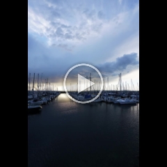 Marina Sunset Vertical Timelapse Video