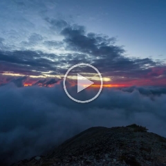 Mount Rainier Sunset Fremont Lookout Cloud Wave timelapse Video