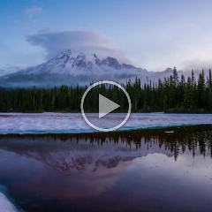 Rainier Lenticular Sunrise Timelapse Video