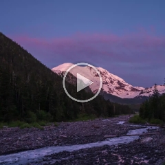 Rainier White River Sunrise Timelapse Video To order a print please email me at  Mike Reid Photography