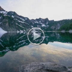 Snow Lake Sunset Timelapse Video