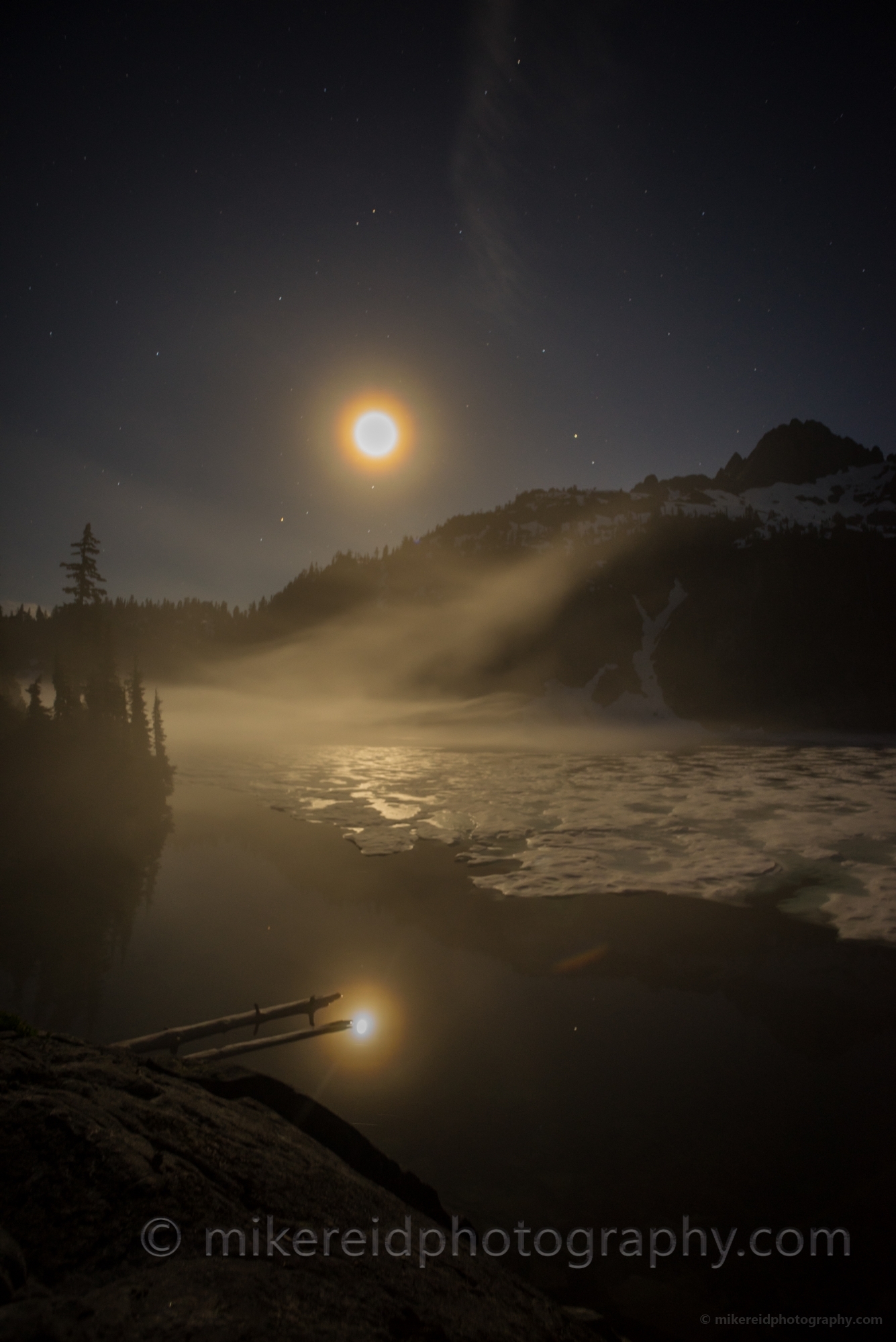 Snow Lake Moonrise