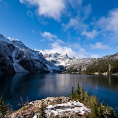 Beautiful Snow Lake Vista