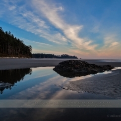 Second Beach Coast Sky Reflected To order a print please email me at  Mike Reid Photography : washington coast, oregon coast, washington beaches, oregon beaches, shi shi beach, second beach, cannon beach, seaside, sunset, sunrise, tidepools, reflections