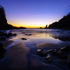 Second Beach Tidepools Blue Hour To order a print please email me at  Mike Reid Photography : washington coast, oregon coast, washington beaches, oregon beaches, shi shi beach, second beach, cannon beach, seaside, sunset, sunrise, tidepools, reflections