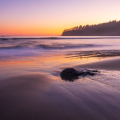 Washington Coast Third Beach Sunset Sand Patterns