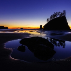 Washington Second Beach Pool of Radiance To order a print please email me at  Mike Reid Photography : washington coast, oregon coast, washington beaches, oregon beaches, shi shi beach, second beach, cannon beach, seaside, sunset, sunrise, tidepools, reflections
