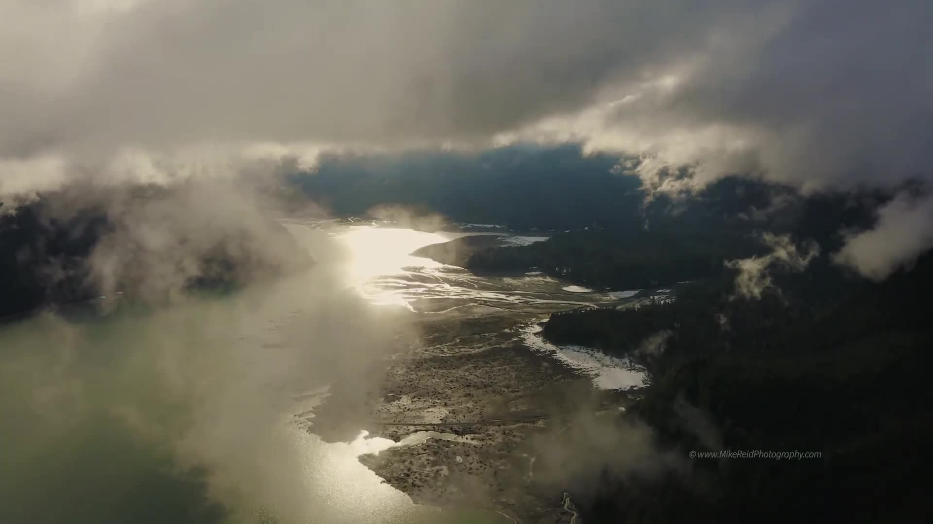 Baker Lake Through the Clouds
