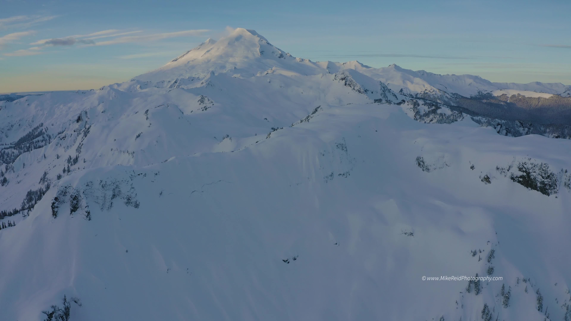 Mount Baker and Table Mountain4K Aerial Video
