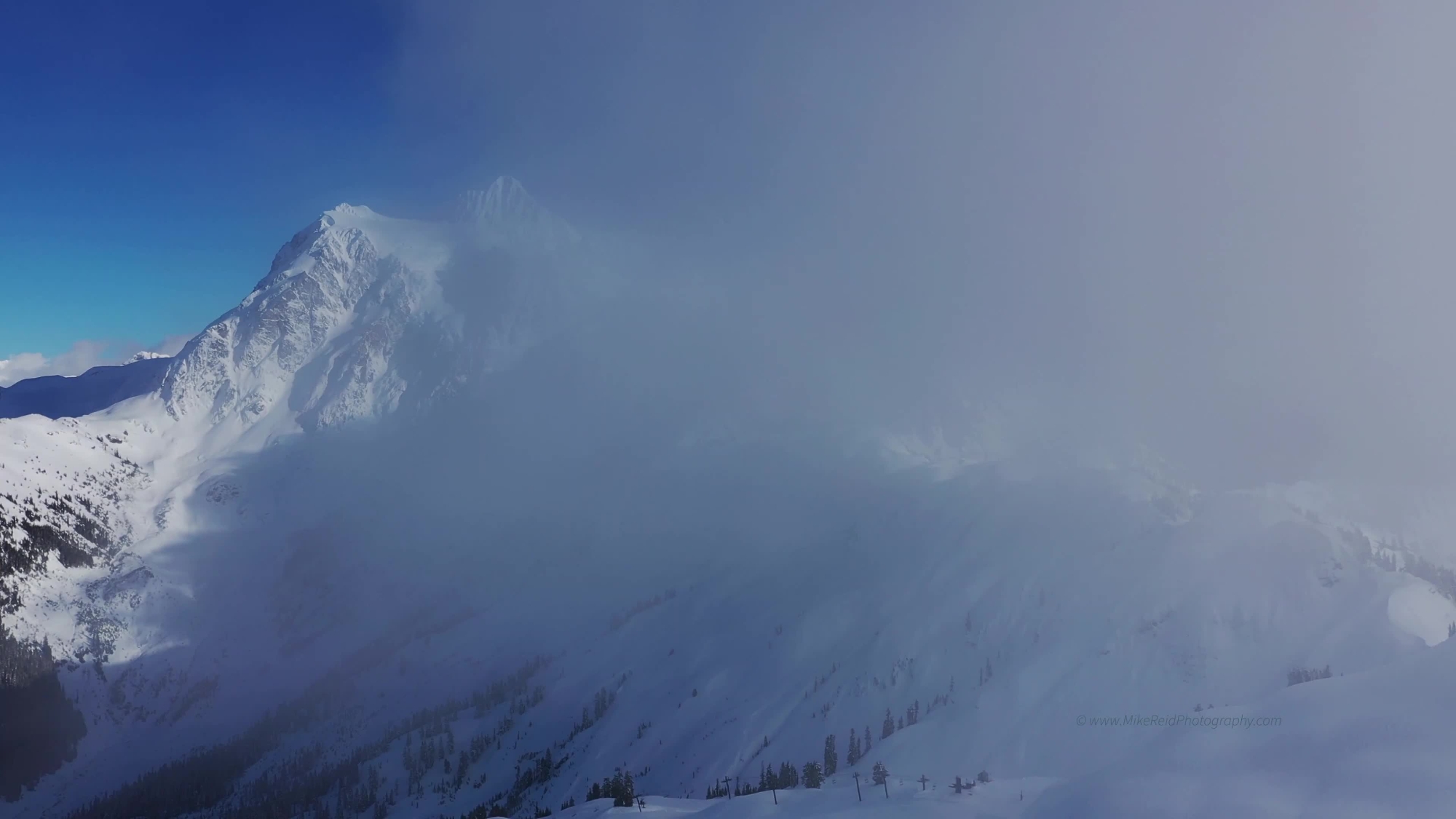 Mount Shuksan and Mount Baker Ski Area Drone Video
