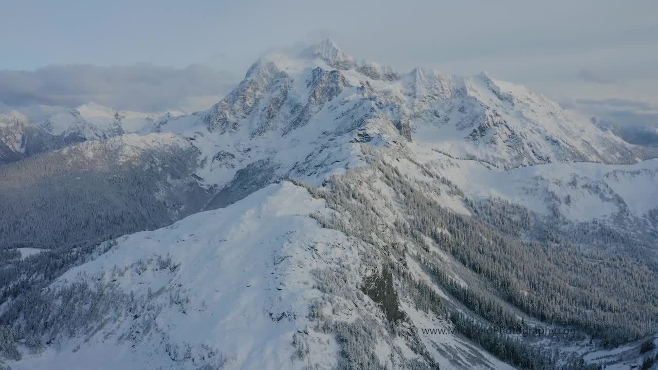 Shuksan Snow Dusting Drone Video