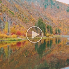 Aerial Tranquility Tumwater Canyon Fall Colors Video Part2.mp4