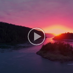 Deception Pass Fiery Sunset Drone Video To order a print please email me at  Mike Reid Photography