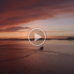San Juan Island Ferry Sunset Aerial Video March6.mp4