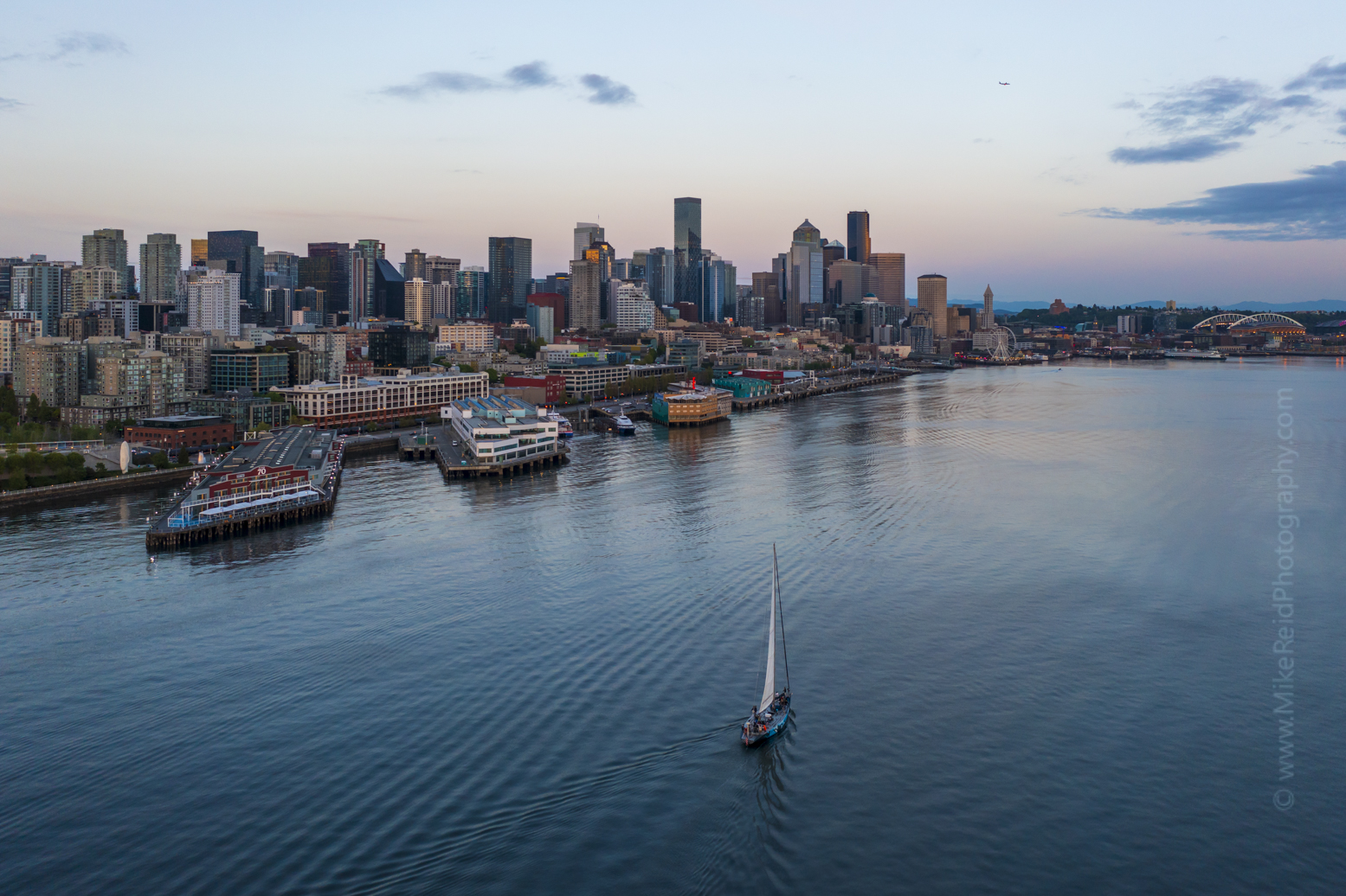 Over Seattle Evening Sailboat #seattle #dronephotography #dronevideo #aerial #aerialphotography #aerialvideo #northwest #washingtonstate