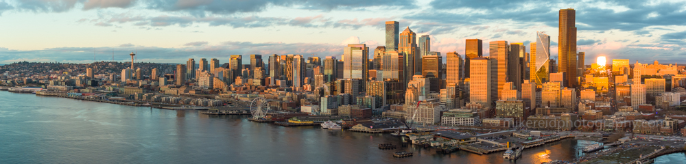 Over Seattle Skyline Panorama Dusk Light.jpg 