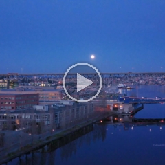 Aerial Seattle Fremont and Ship Canal Moonrise Blue Hour Video Beautiful Aerial Video views over Seattle and Fremont's ship canal bridge at moonrise. #seattle #dronephotography #dronevideo #aerial #aerialphotography...