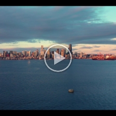 Aerial View of Elliott Bay with Tugs and Ferries and Downtown Seattle Drone Video Beautiful Aerial Video views over Seattle and Elliott Bay at sunrise or sunset. #seattle #dronephotography #dronevideo #aerial #aerialphotography #aerialvideo...