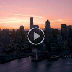 Seattle Aerial Photography Downtown Sunrise Closeup Video Beautiful Aerial Video views over Downtown Seattle at sunrise or sunset. #seattle #dronephotography #dronevideo #aerial #aerialphotography #aerialvideo...