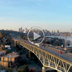 Seattle Aerial Photography Traffic Hyperlapse Beautiful Aerial Video views over Seattle at sunrise or sunset. #seattle #dronephotography #dronevideo #aerial #aerialphotography #aerialvideo #northwest...