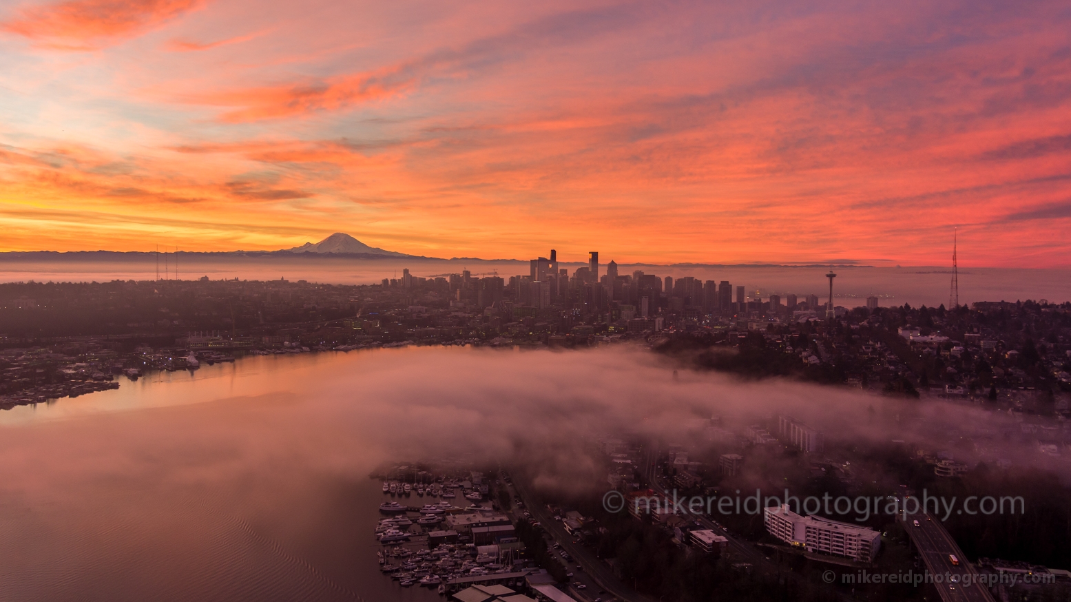 Over Seattle Sunrise Fog Drifting By.jpg