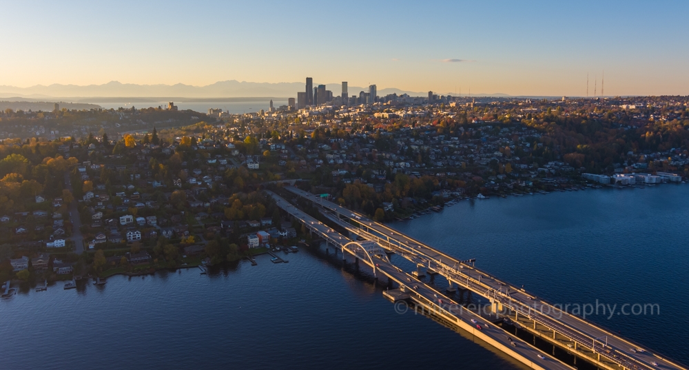 Over Seattle and Lake Washington I90 Bridge.jpg 