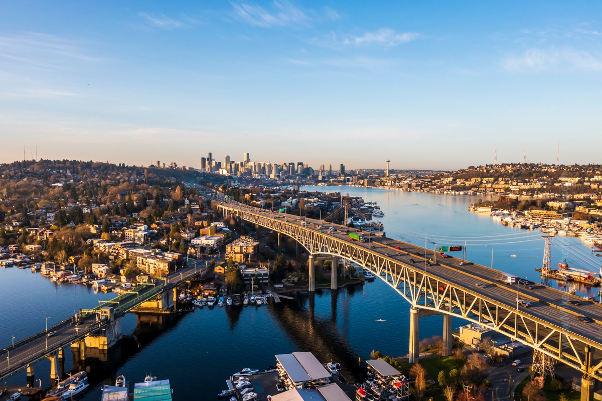 Seattle Aerial Photography I5 and University Bridges #seattle #dronephotography #dronevideo #aerial #aerialphotography #aerialvideo #northwest #washingtonstate