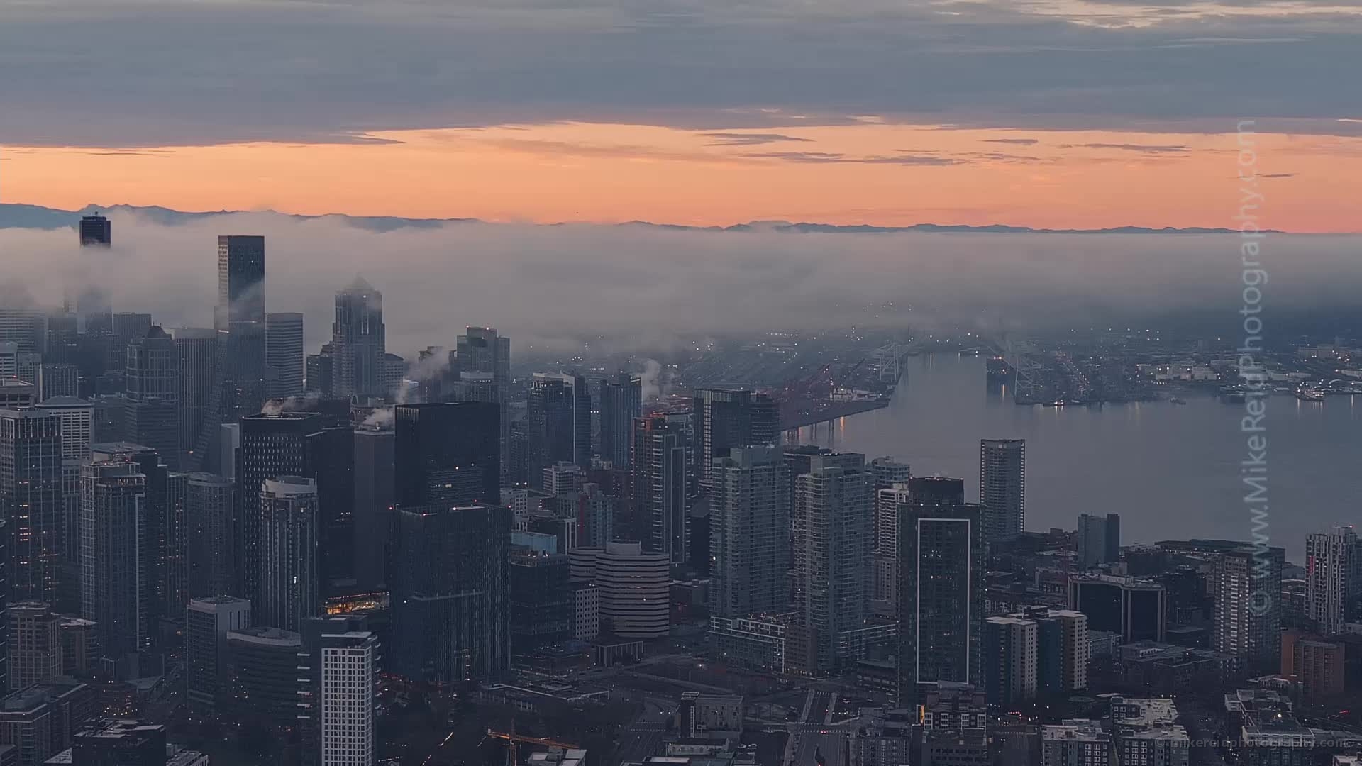 Seattle Downtown Fog Feb6